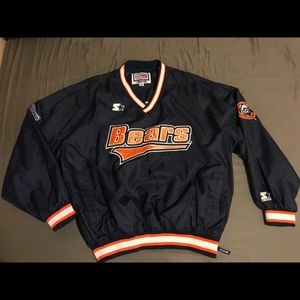 CHICAGO BEARS EMBROIDERED PULLOVER STARTER PROLINE
